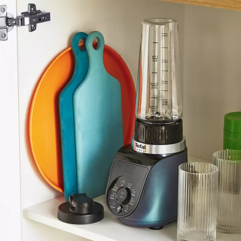 Tefal Blend Up BL19H4F0 sekoitin 0,85 L tehosekoitin 1000 W sininen, läpinäkyvä