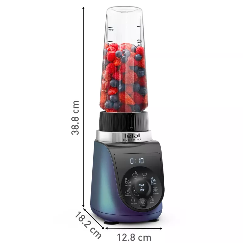 Tefal Blend Up BL19H4F0 sekoitin 0,85 L tehosekoitin 1000 W sininen, läpinäkyvä