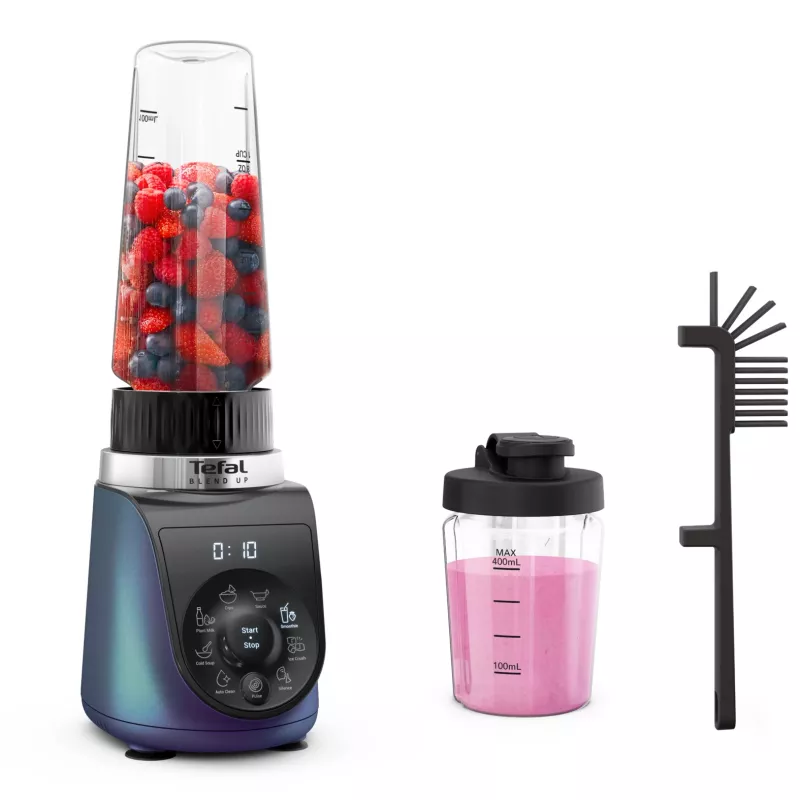 Tefal Blend Up BL19H4F0 sekoitin 0,85 L tehosekoitin 1000 W sininen, läpinäkyvä