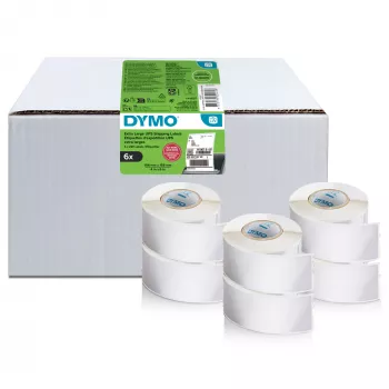 Lähetystarrat Dymo LabelWriter Extra Large 104×159 mm itseliimautuva 6 rullaa, 1 320 tarraa LabelWriter 4XL/5XL:lle