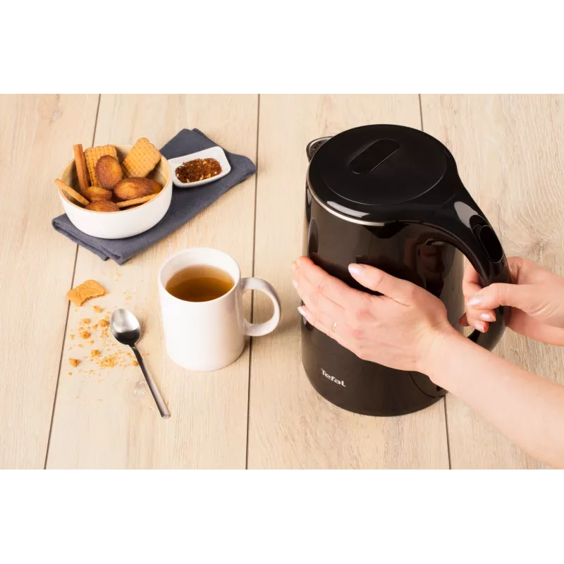 Tefal Safe'Tea KO2608 vedenkeitin 1,7 L 1800 W musta
