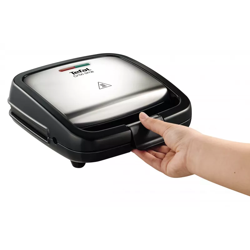 Kontaktigrilli Tefal SM193D – sähköinen pöytägrilli, musta ja ruostumaton teräs, 1,9 kg