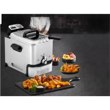 Tefal FR8041 friteerauskeitin yksittäinen 3,5 L vapaasti seisova 2300 W friteerauskeitin hopea