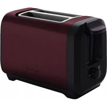 Leivänpaahdin MOULINEX LT5S05E0 — 2 viipaletta, 1300 W, ruostumaton teräskotelo, musta/punainen