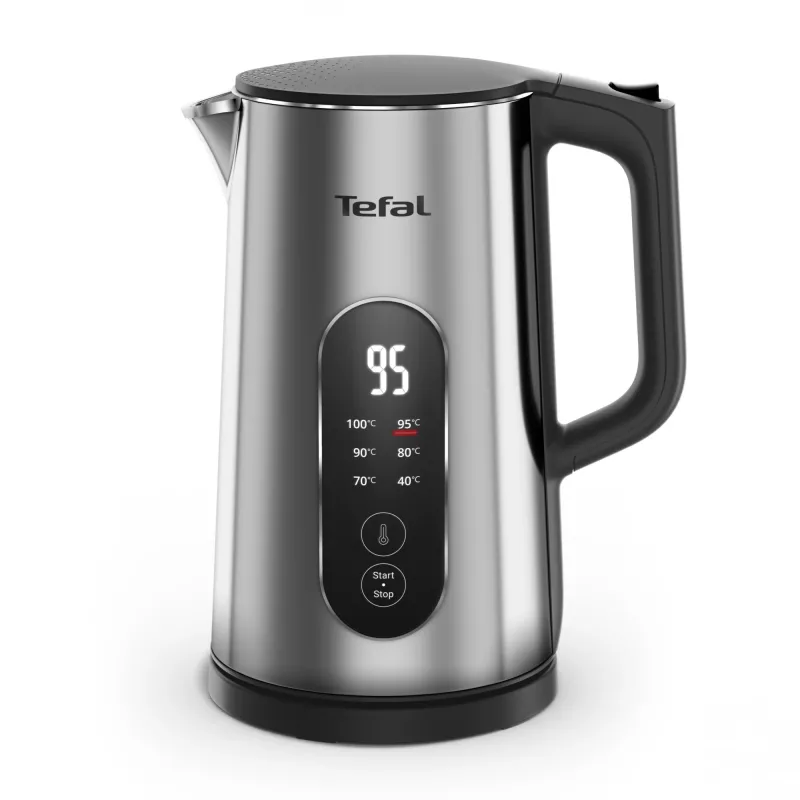 Tefal Selection KI871DE0 vedenkeitin 1,7 l 1500 W musta, ruostumaton teräs