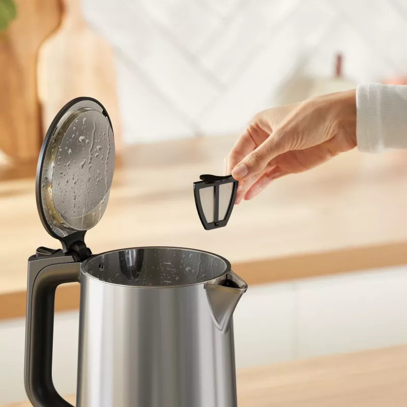 Tefal Selection KI871DE0 vedenkeitin 1,7 l 1500 W musta, ruostumaton teräs