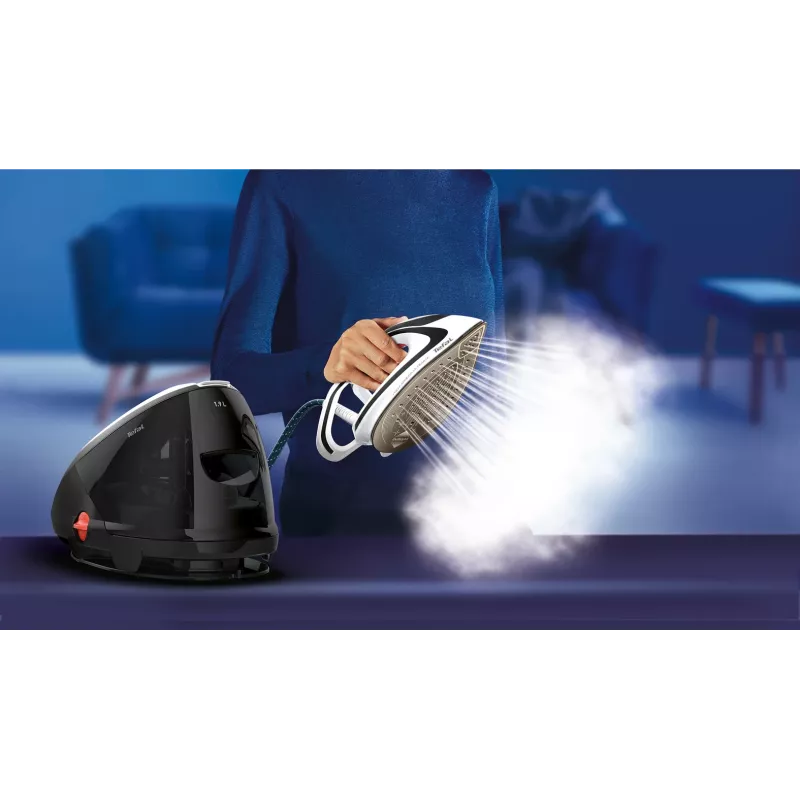 Tefal Pro Express Ultimate GV9550 1,9 L Durilium AirGlide Autoclean -silityspohja musta, valkoinen