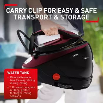Tefal Pro Express Protect GV9230 2600 W 1,8 L musta, burgundi