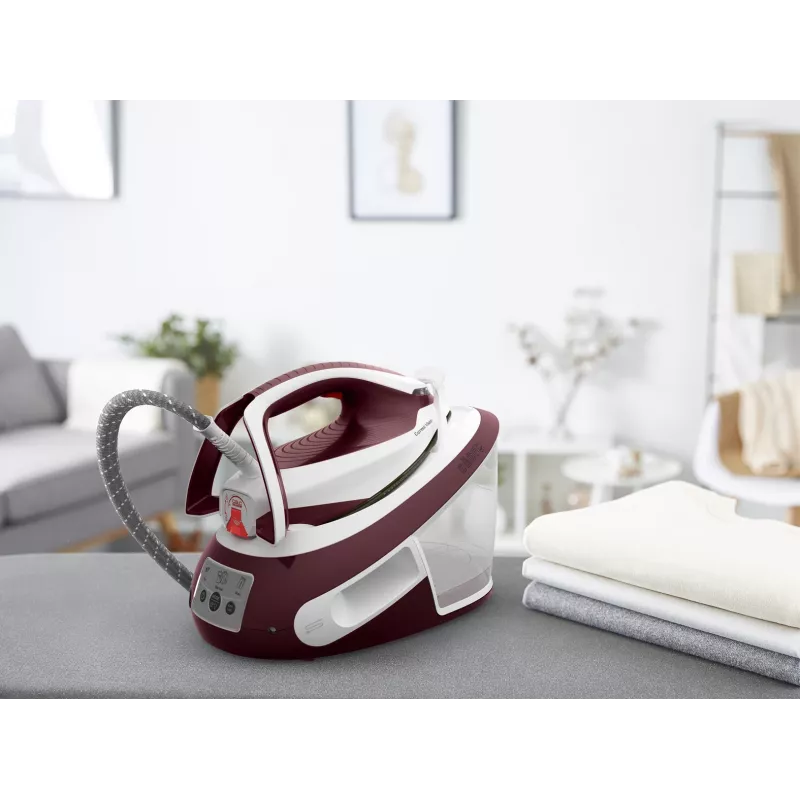 Tefal Express Vision SV8150 2800 W 1,8 L Durilium AirGlide Autoclean -silityspohja punainen, valkoinen