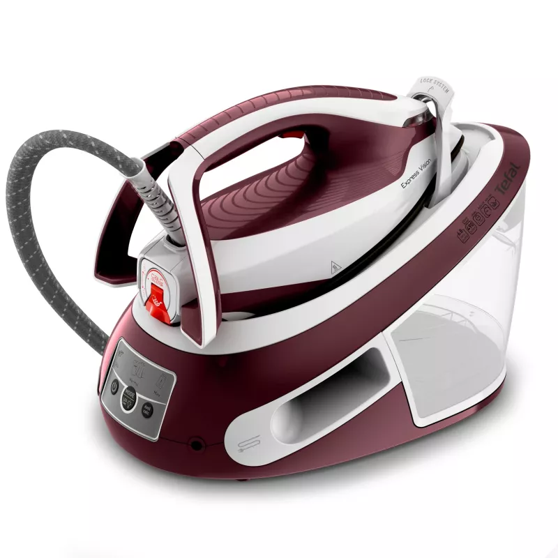 Tefal Express Vision SV8150 2800 W 1,8 L Durilium AirGlide Autoclean -silityspohja punainen, valkoinen