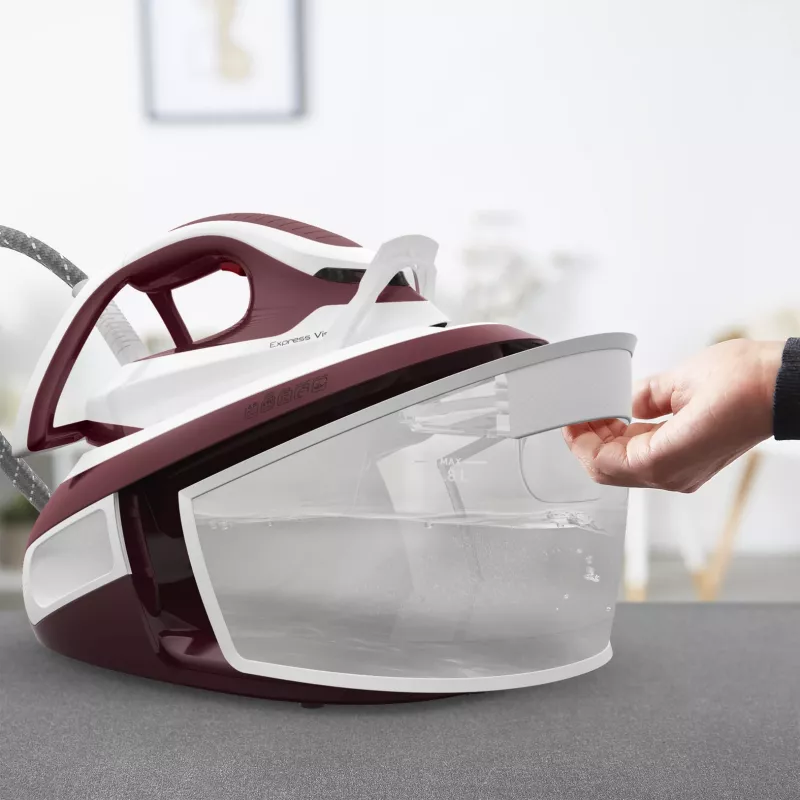 Tefal Express Vision SV8150 2800 W 1,8 L Durilium AirGlide Autoclean -silityspohja punainen, valkoinen