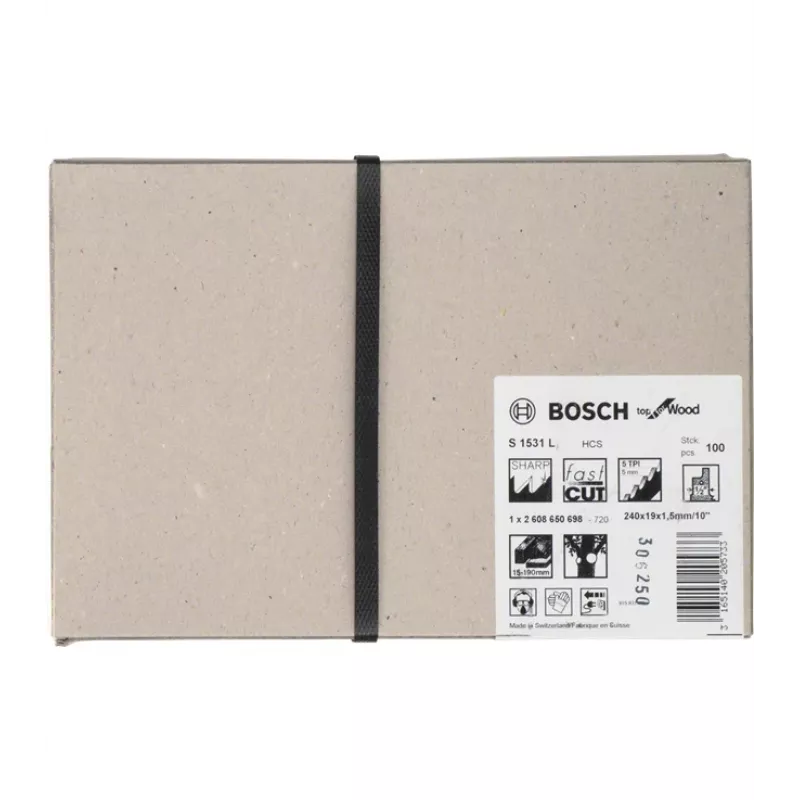 Bosch 2608650698 puukkosahanterä hiiliteräs (HCS) 100 kpl
