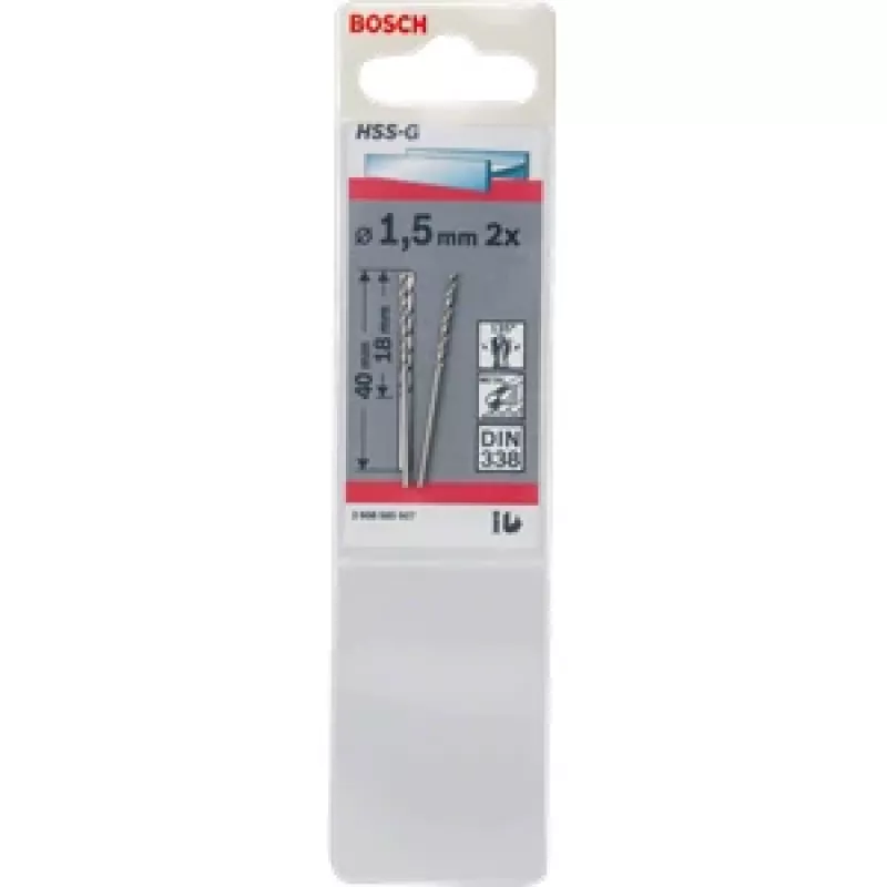 Bosch 1,5 mm poranterä kierrepora 1 kpl – malli 2 608 585 907