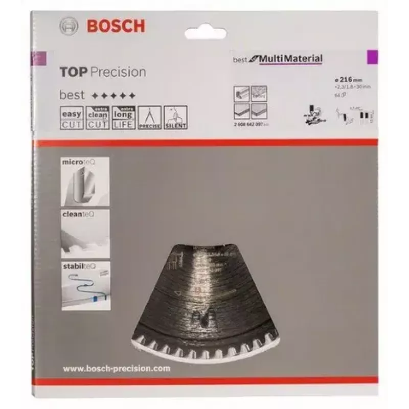 Bosch 2 608 642 097 pyörösahanterä 21,6 cm 1 kpl