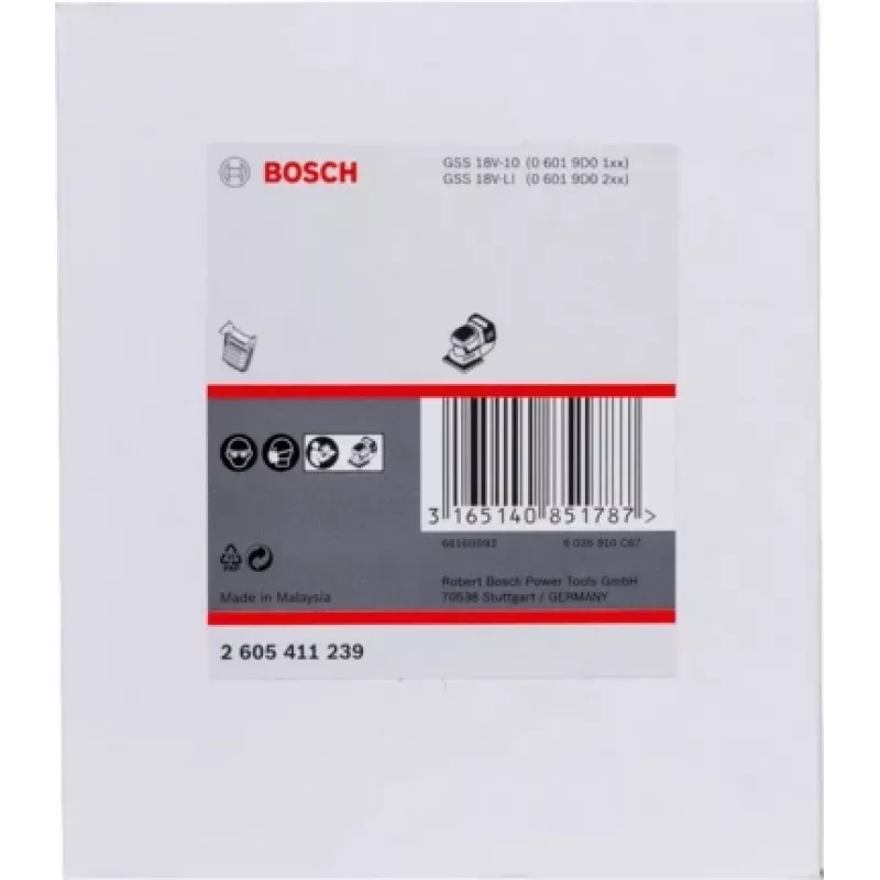 Bosch 2 605 411 239 hiomatarvike 1 kpl suodatin