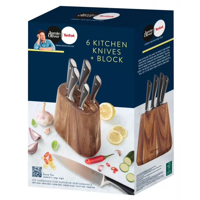 Aterinsarja Tefal Jamie Oliver K267S7 7 kpl ruostumattomat terät