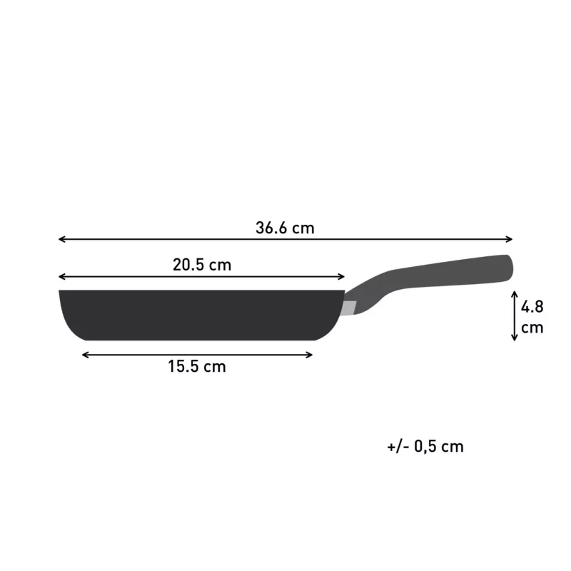 Tefal Change musta C4760225 paistinpannu yleispannu pyöreä