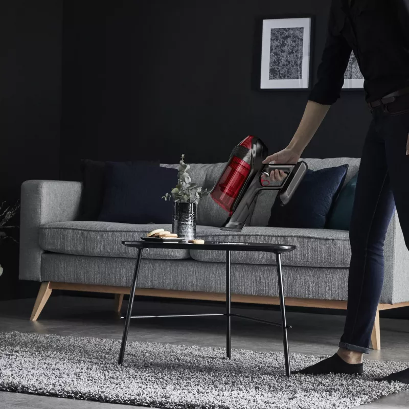 Rowenta RH98A8 2-in-1-akkupölynimuri pussiton 0,9 l 320 W punainen, harmaa