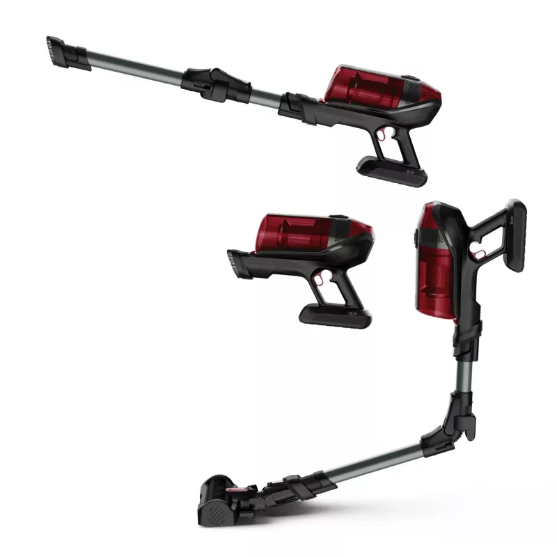 Rowenta RH98A8 2-in-1-akkupölynimuri pussiton 0,9 l 320 W punainen, harmaa