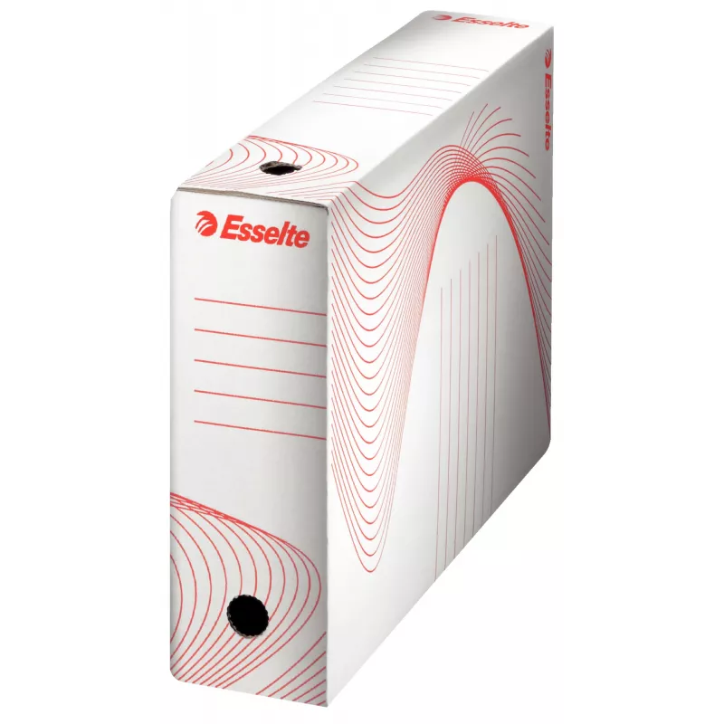 Esselte 128001 arkistolaatikko kartonki punainen, valkoinen