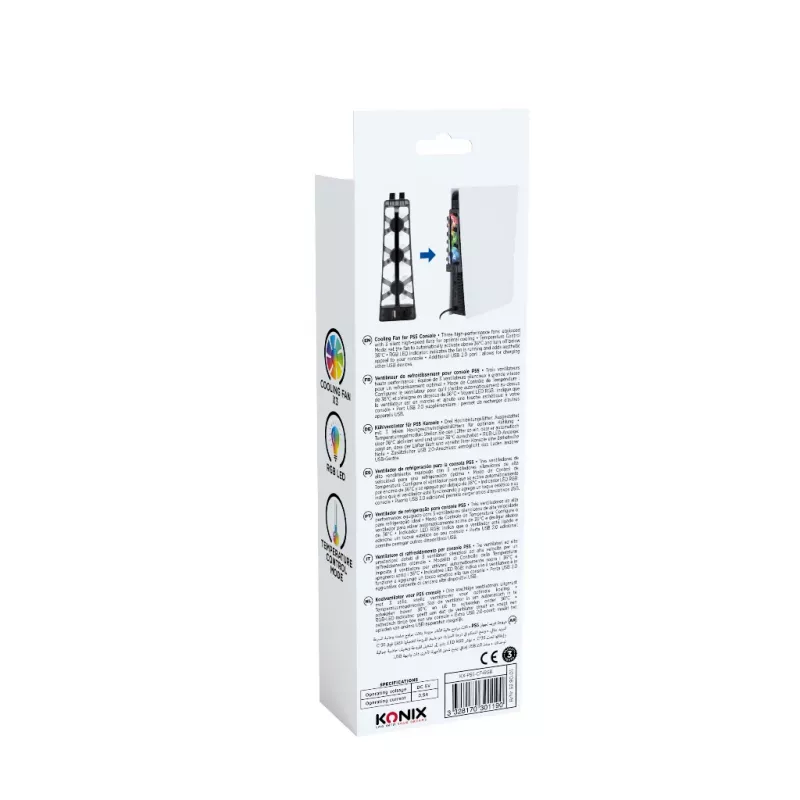 Konix 61889000052 pelikonsolin osa/tarvike jäähdytystuuletin
