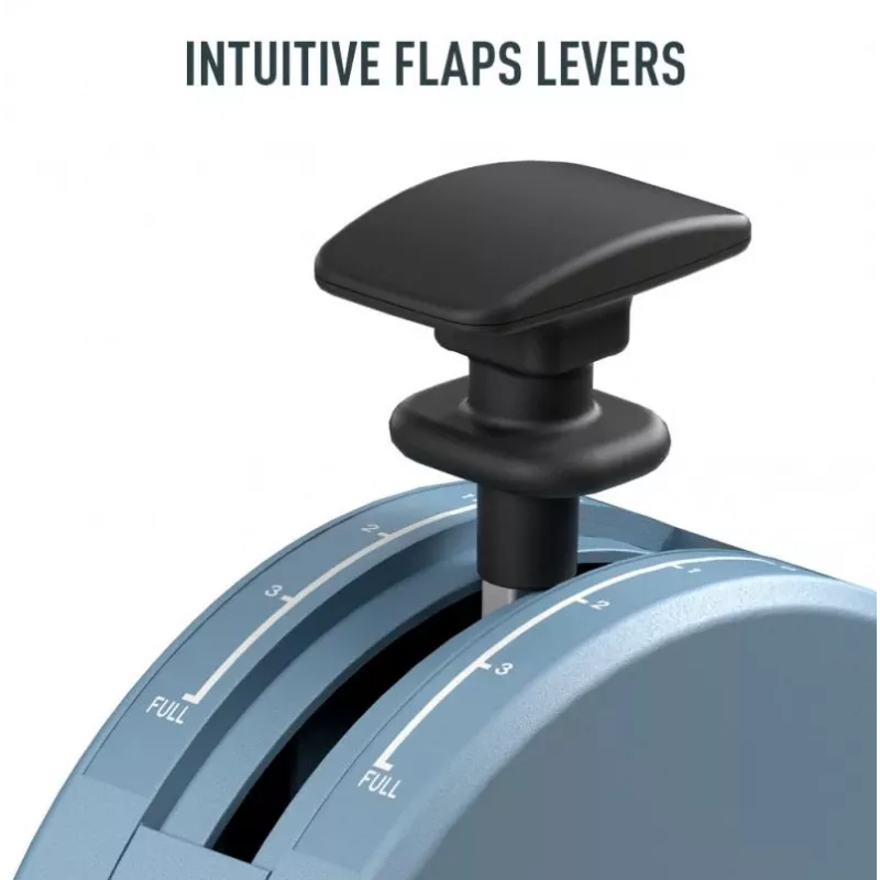 Thrustmaster TCA Quadrant Add-On Airbus Edition musta, sininen lentosimulaattori PC
