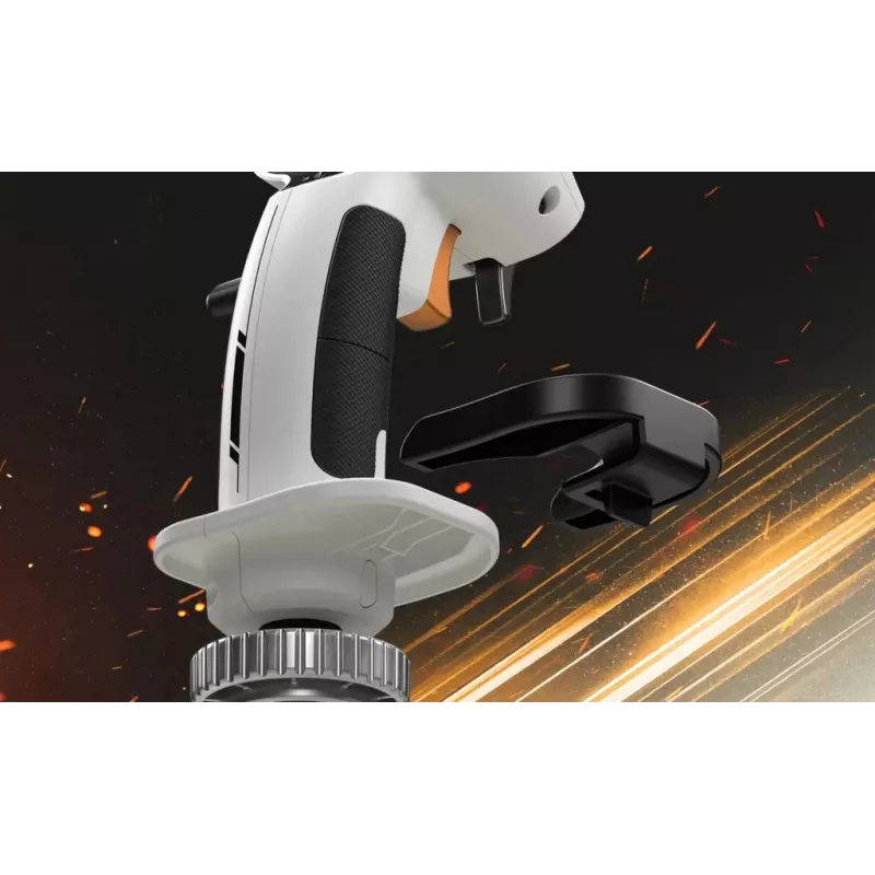 Lentotikku Thrustmaster Sol-R 2 HOSAS Space Sim Duo — johdollinen USB Type-C, analoginen/digitaalinen, musta/valkoinen