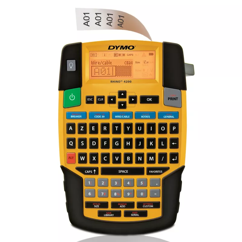 Tarratulostin DYMO RHINO 4200 Kit lämpösiirto AZERTY