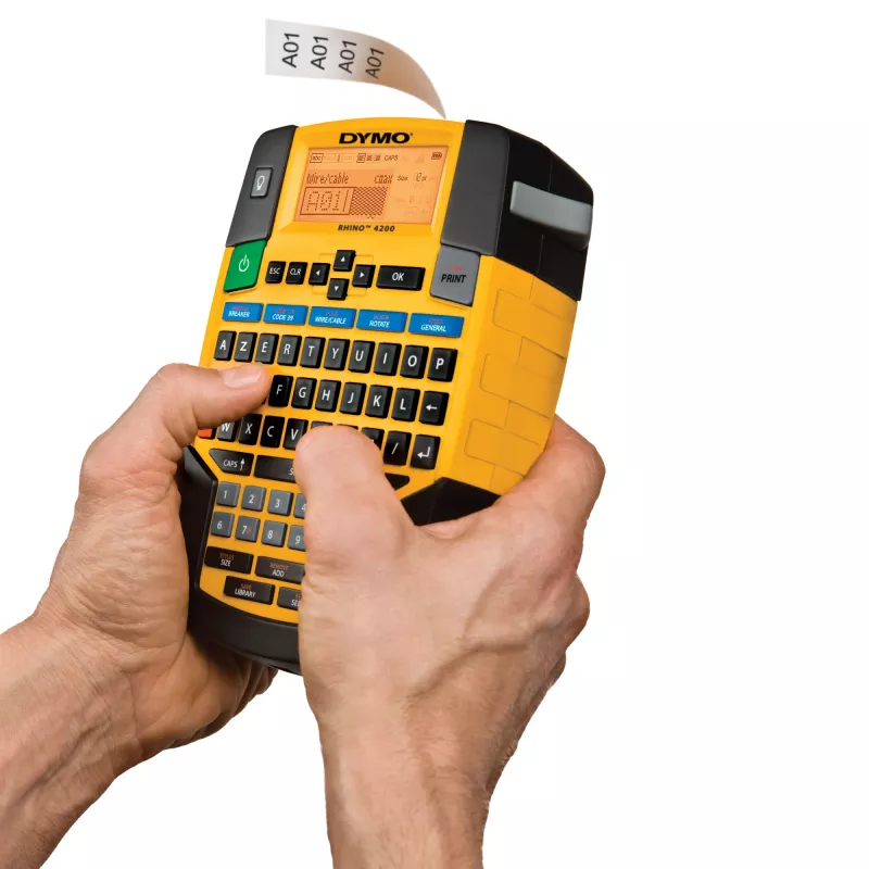 Tarratulostin DYMO RHINO 4200 Kit lämpösiirto AZERTY