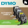 DYMO Authentic D1 Durable -tarrat | musta teksti punaisella nauhalla | 12 mm x 3 m | merkintänauha LabelManager-tarratulostimille