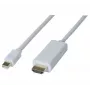 Hypertec 128418-HY videokaapeliadapteri 2 m Mini DisplayPort HDMI valkoinen