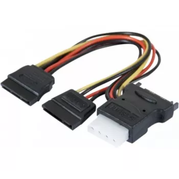 ATEN 147557 SATA-kaapeli 0,3 m SATA 15-pin 2 x SATA 15-pin + Molex (4-pin) eri värit, musta