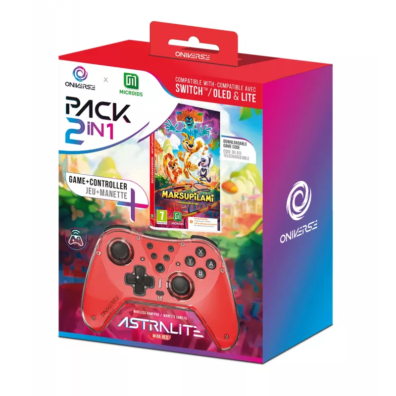 Oniverse Code in Box -paketti Marsupilami + ohjainyksikkö (Switch - PC - Mobile)
