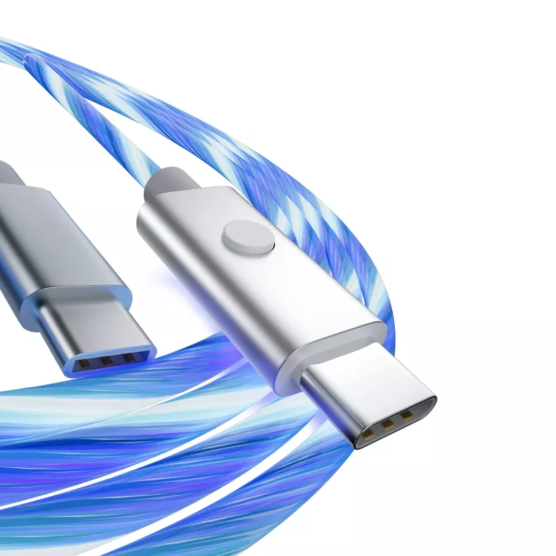 Oniverse USB-C - USB-C -pikalatauskaapeli – 2 metriä – LED (Multiplatform)