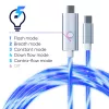 Oniverse USB-C - USB-C -pikalatauskaapeli – 2 metriä – LED (Multiplatform)