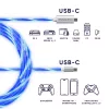 Oniverse USB-C - USB-C -pikalatauskaapeli – 2 metriä – LED (Multiplatform)