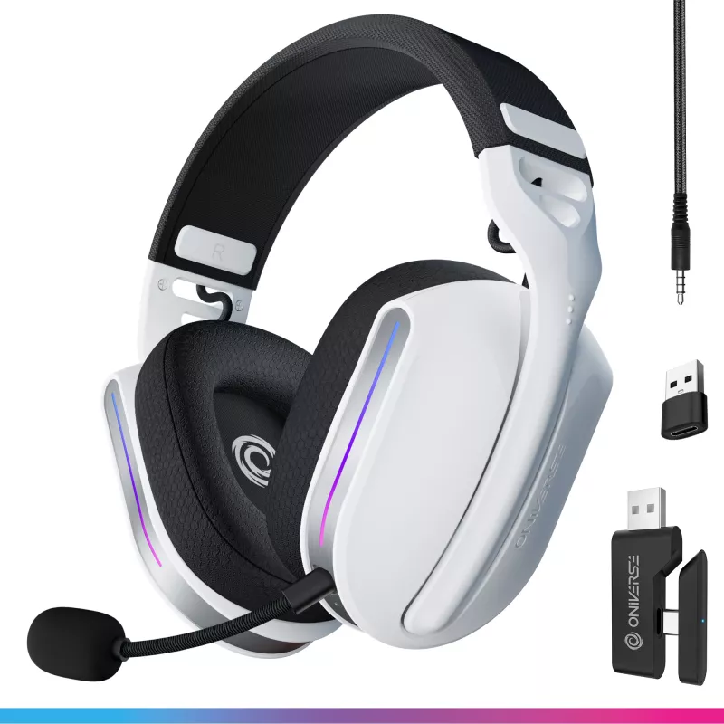Oniverse langattomat pelikuulokkeet Polaris - Celestial White (Multiplatform)