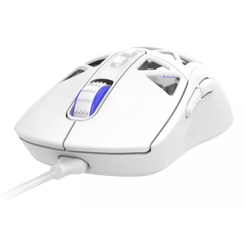 Oniverse - langallinen pelihiiri Kryo - Luxion White (PC), molempikätinen, optinen, USB Type-A, 13800 DPI, valkoinen
