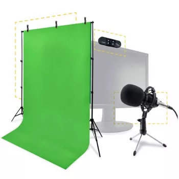 Steelplay Pro HD 4-in-1 -suoratoistopaketti, 2 MP, 1920 x 1080 pikseliä, Full HD, 25 fps, USB 2.0, musta, ruostumaton teräs
