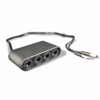 Steelplay Gamecube® -ohjainsovitin (Switch), Nintendo Switch, sovitin, musta, USB, johdollinen, 1 kpl