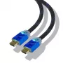 Steelplay 4K 2.0 HDMI High Speed Ultra HD LED -kaapeli 2M, 2 m, HDMI tyyppi A (standardi), HDMI tyyppi A (standardi), 3D, 18 Gbit/s, musta, sininen