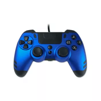 Lexip Metaltech - johdollinen ohjain - safiirinsininen (monivärinen), peliohjain, PC, PlayStation 4, D-Pad, Home-painike, Options-painike, Share-painike, analoginen/digitaalinen, monivärinen, johdollinen