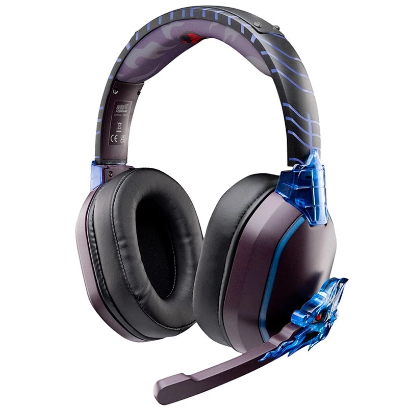 Lexip Madara ”Destruction” Naruto Shippuden -kuulokkeet – Bluetooth, irrotettavalla mikrofonilla – langaton PC:llä, Nintendo Switchillä, Androidilla, iOS:lla ja tabletilla – johdollinen PS4:llä, PS5:llä ja Xboxilla