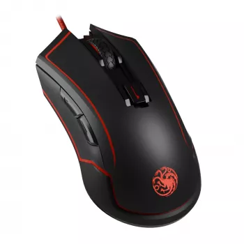 Lexip HBO Game of Thrones - Targaryen-pelihiiri molempikätinen RF Wireless + USB Type-C optinen 4800 DPI