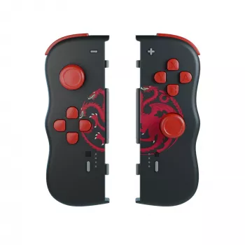 Lexip HBO Game of Thrones Targaryen musta, punainen Bluetooth-peliohjain Nintendo Switch, Nintendo Switch OLED