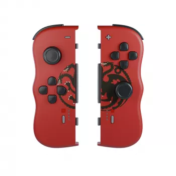 Lexip HBO Game of Thrones Targaryen musta, punainen Bluetooth-peliohjain Nintendo Switch, Nintendo Switch OLED