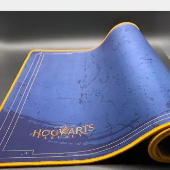 Lexip Premium XXL -hiirimatto Ancient Magic - Hogwarts Legacy, sininen, kultainen, monokromaattinen, neopreeni, liukumaton pohja, pelihiirimatto
