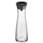 WMF Basic vesikannu 1,0 musta, kannu, 1 L, musta, läpinäkyvä, lasi, pyöreä, Köhler & Wilms
