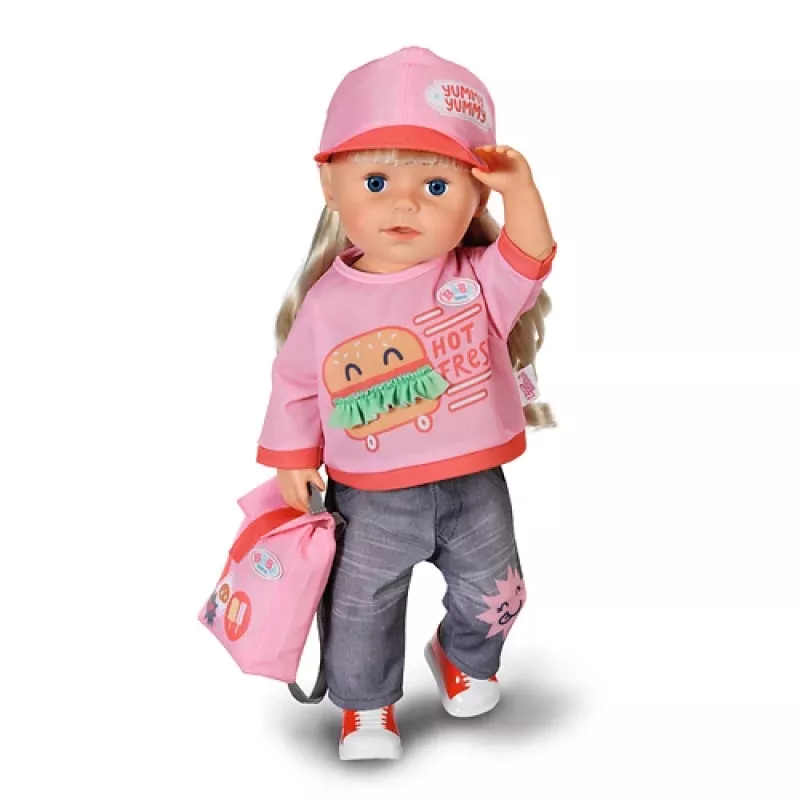 BABY born Snack Shop -asu 43 cm nuken vaatesetti