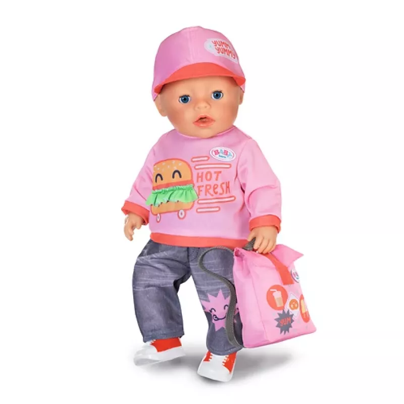 BABY born Snack Shop -asu 43 cm nuken vaatesetti